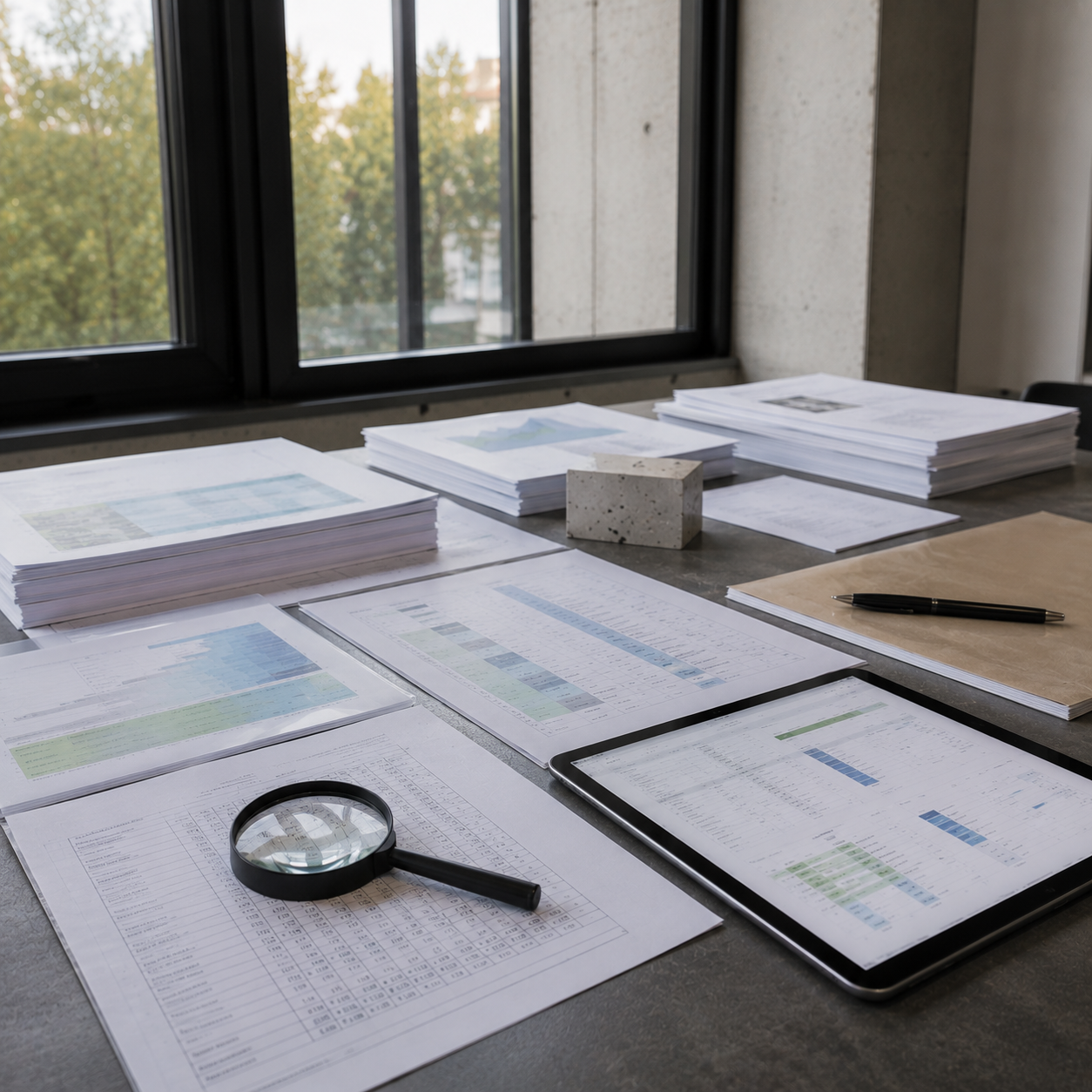 Datensichtung der Stuecklisten und Energiedaten